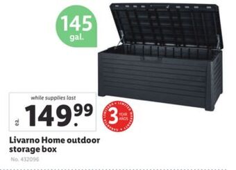 Lidl Livarno home outdoor storage box offer