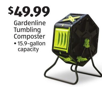 Aldi Gardenline tumbling composter offer