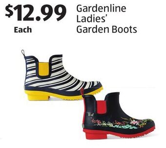 Aldi Gardenline ladies' garden boots offer