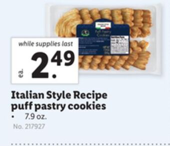 Lidl Italian style recipe puff pastry cookies offer