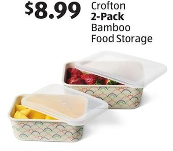 Aldi Crofton 2-pack bamboo food storage offer