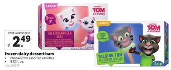Lidl Frozen dairy dessert bars offer