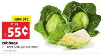 Lidl Cabbage offer