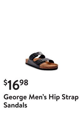 Walmart George men's hip strap sandals offer
