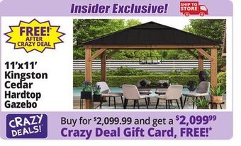 Ocean State Job Lot Ashford 11' x 11' one-touch pop-up gazebo offer