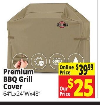 Ocean State Job Lot Premium bbq grill cover offer