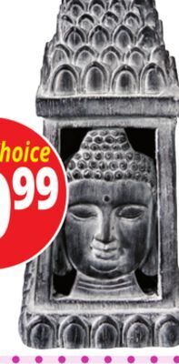 Ocean State Job Lot 16 square solar buddha head offer