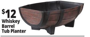 Ocean State Job Lot Whiskey barrel tub planter offer