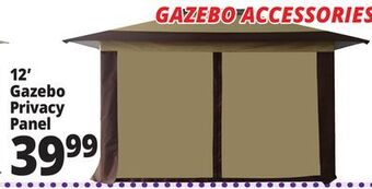 Ocean State Job Lot Gazebo privacy single panel with center zipper, 12' offer