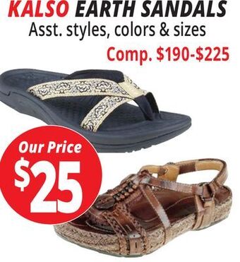 Ocean State Job Lot Kalso earth sandals offer