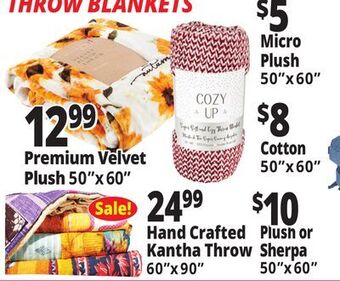 Ocean State Job Lot Throw blanket offer