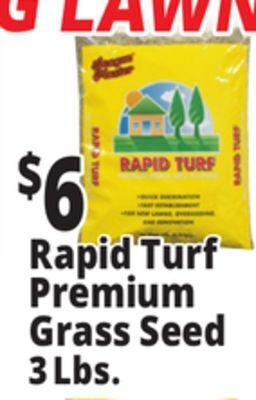 Ocean State Job Lot Rapid turf premium grass seed mixture, 3 lbs offer