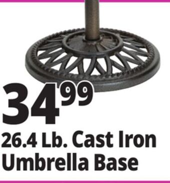 Ocean State Job Lot Cast iron patio umbrella base, 26 lbs offer