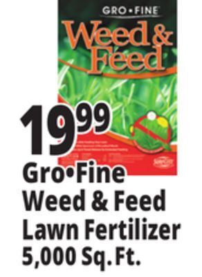 Ocean State Job Lot Gro fine weed & feed fertilizer, 5,000 sq ft offer
