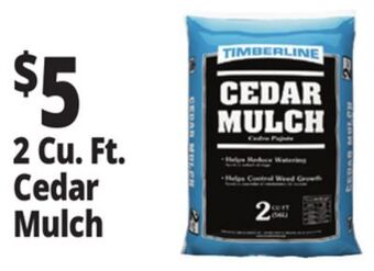 Ocean State Job Lot Timberline cedar mulch, 2 cu ft offer