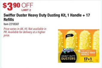 Costco Swiffer Duster Heavy Duty Dusting Kit, 1 Handle + 17 Refills offer