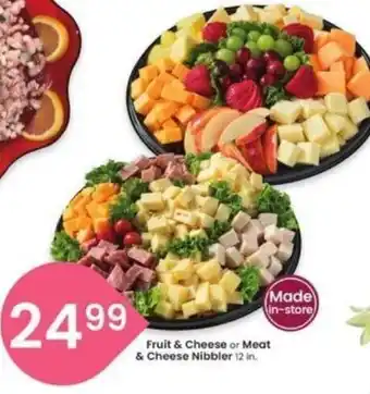 Albertsons Fruit & Cheese or Meat & Cheese Nibbler 12 in offer