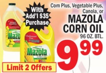 C Town Mazola corn oil offer