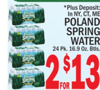 C Town Poland spring water offer