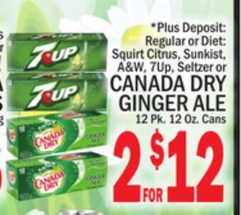 C Town Canada dry ginger ale offer