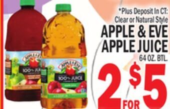 C Town Apple & eve apple juice offer
