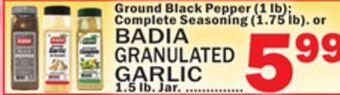 C Town Badia granulated garlic 1.5 lb. jar. offer
