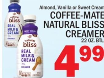 C Town Coffee-mate natural bliss creamer offer