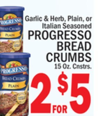 C Town Progresso bread crumbs offer
