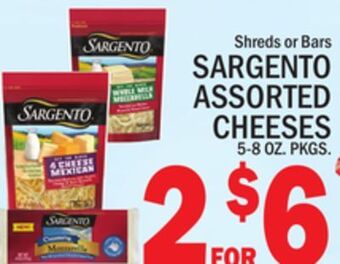 C Town Sargento assorted cheeses offer
