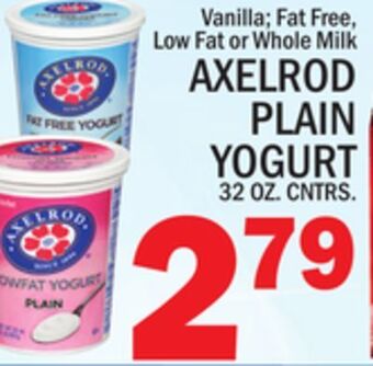 C Town Axelrod plain yogurt offer