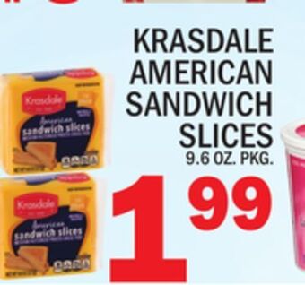 C Town Krasdale american sandwich slices offer