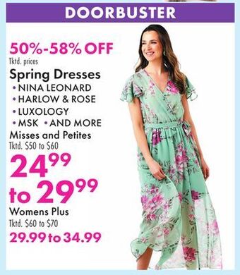 Boscov's Spring dresses offer