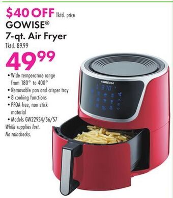 Boscov's Gowise® 7-qt. air fryer offer