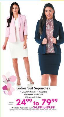 Boscov's Ladies suit separates offer