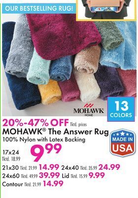Boscov's Mohawk® the answer rug offer