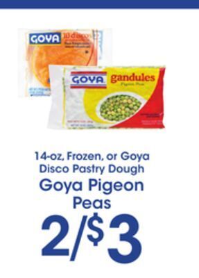 Price Rite Goya pigeon peas offer