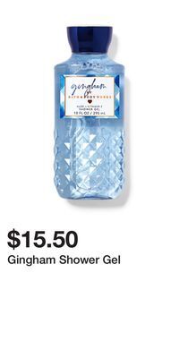 Bath & Body Works Gingham shower gel offer