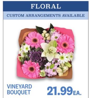 Kings Food Markets Vineyard bouquet offer