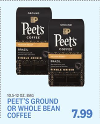 Kings Food Markets Peet's ground or whole bean coffee offer