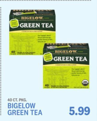 Kings Food Markets Bigelow green tea offer