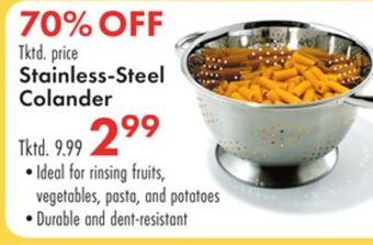 Boscov's Stainless-steel colander offer