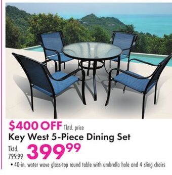 Boscov's Key west 5-piece dining set offer