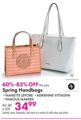 Boscov's Spring handbags offer