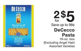 Fairway Store Market Dececco pasta offer