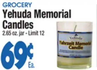 King Kullen Yehuda memorial candles offer