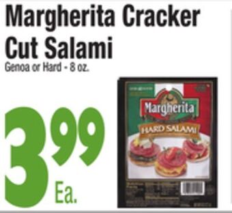King Kullen Margherita cracker cut salami offer