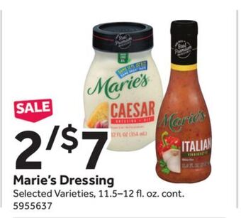 Stop&Shop Marie's dressing offer