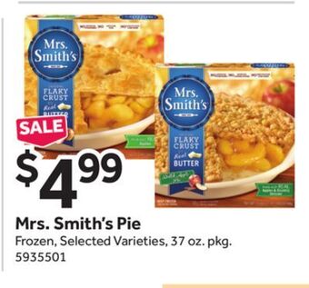 Stop&Shop Mrs. smith's pie offer
