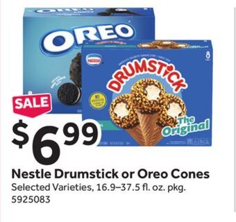 Stop&Shop Nestle drumstick or oreo cones offer