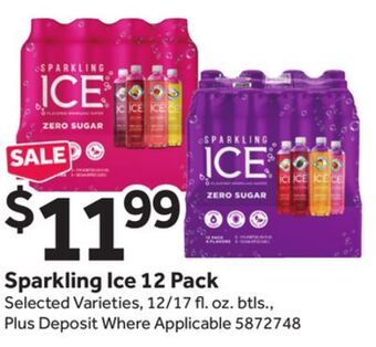 Stop&Shop Sparkling ice 12 pack offer
